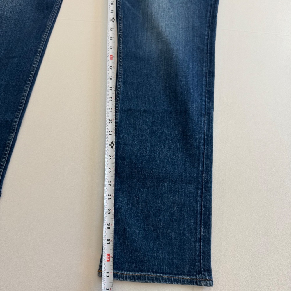 NWT 7 For All Mankind Slimmy Straight Jeans Mens 38 Medium wash Blue Essential - Picture 6 of 10